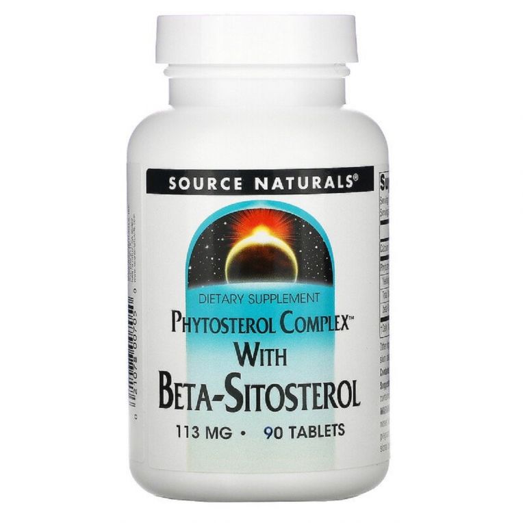 Бета-Ситостерол 113мг, Source Naturals, 90 таблеток