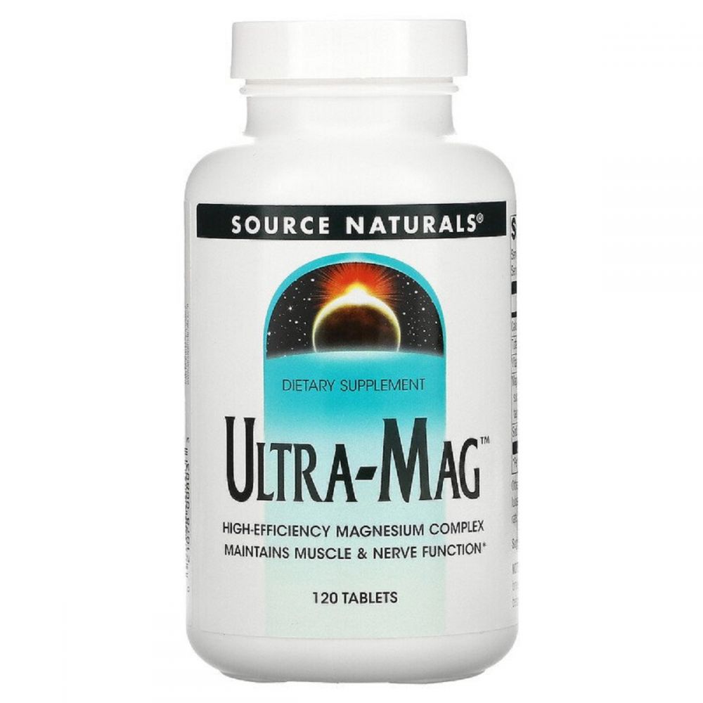 Ультра Магній і Вітамін В6, Source Naturals, 120 таблеток