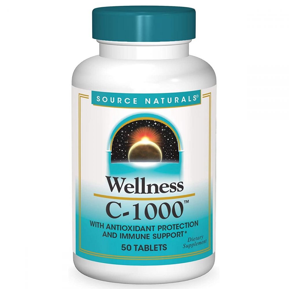 Вітамін С-1000, Wellness, Source Naturals, 50 таблеток