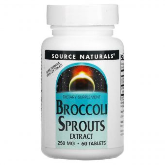 Екстракт Брокколі 250 мг, Source Naturals, 60 таблеток