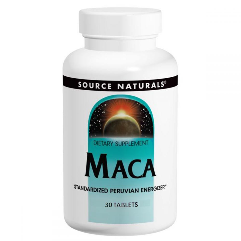 Перуанська Мака, 250 мг, Source Naturals, 30 таблеток