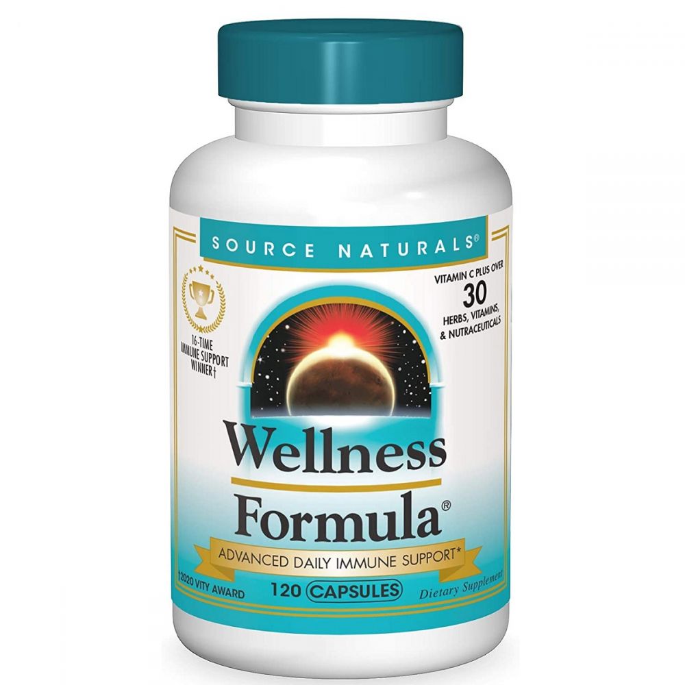 Рослинний Імунний Комплекс, Wellness Formula, Source Naturals, 120 капсул