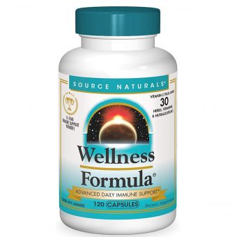Рослинний Імунний Комплекс, Wellness Formula, Source Naturals, 120 капсул