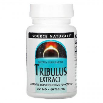 Екстракт Трібулуса, 750 мг, Source Naturals, 60 таблеток