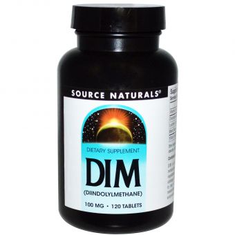 DIM (діиндолілметан) 100мг, Source Naturals, 120 таблеток