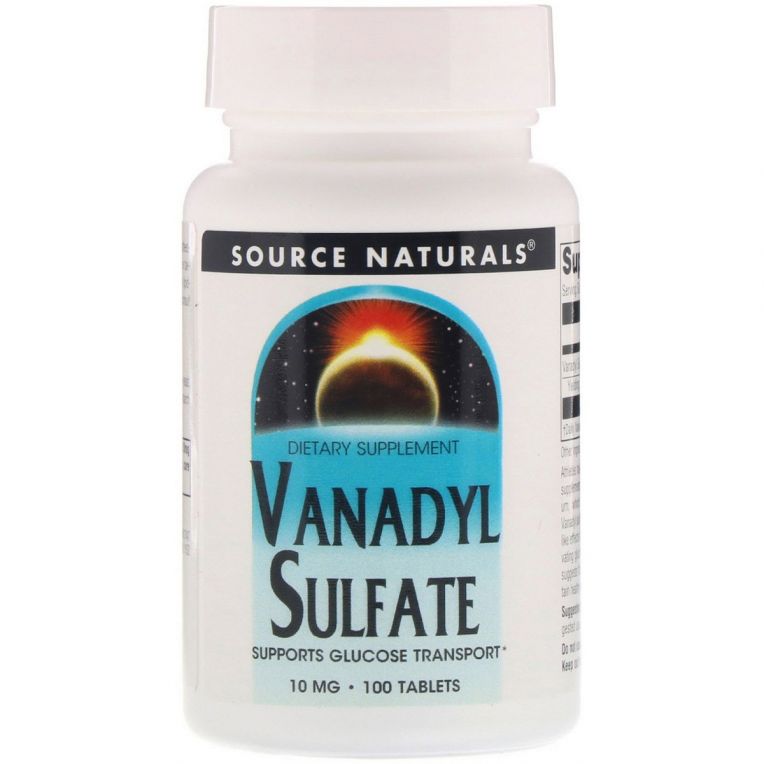 Ванаділ Сульфат 10мг, Source Naturals, 100 таблеток