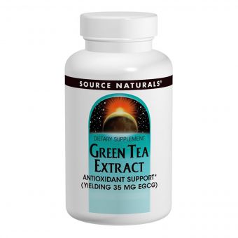 Листя Зеленого Чаю 500мг, Source Naturals, 120 таблеток
