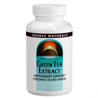 Листя Зеленого Чаю 100 мг, Source Naturals, 120 таблеток