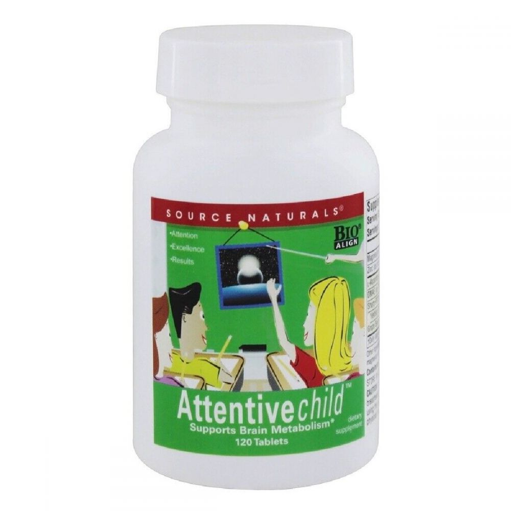 Комплекс Уважна Дитина, Attentive Child, Source Naturals, 120 таблеток