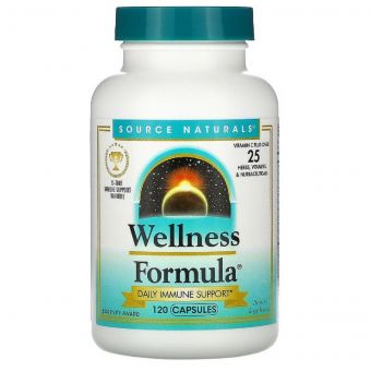 Захисний імунний комплекс, Source Naturals, Wellness Formula, 120 рослинних капсул