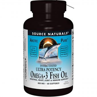 Омега 3 з Риб'ячого Жиру, Арктичний, Source Naturals, Omega-3 Fish Oil, 850 мг, 60 капсул
