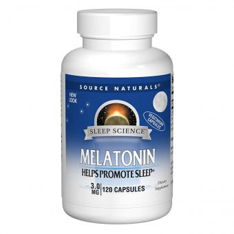 Мелатонін 3мг, Sleep Science, Source Naturals, 120 гелевих капсул