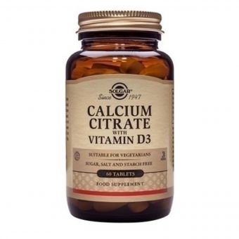 Цитрат Кальція + Вітамін D3, Calcium Citrate with Vitamin D3, Solgar, 60 таблеток