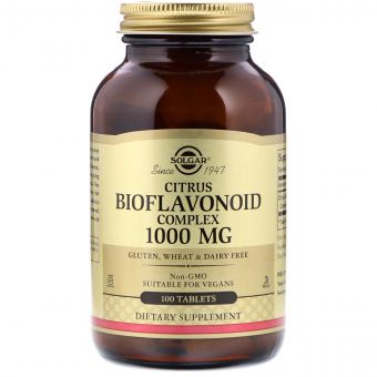 Цитрусові Біофлавоноїди, Citrus Bioflavonoids Complex, 1000 мг, 100 таблеток