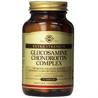 Глюкозамін і Хондроітин (Комплес), Glucosamine Chondroitin, Solgar, 75 таблеток.