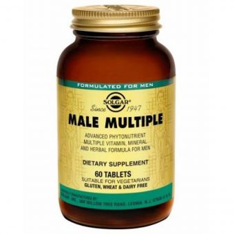 Мультивітаміни для Чоловіків, Male Multiple, Solgar, 60 таблеток