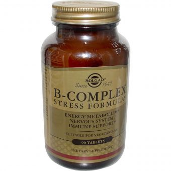B-Комплекс від Стресу, B-Complex Stress Formula, Solgar, 90 таблеток