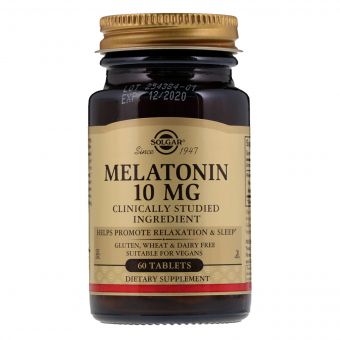 Мелатонін 10 мг, Solgar, 60 таблеток