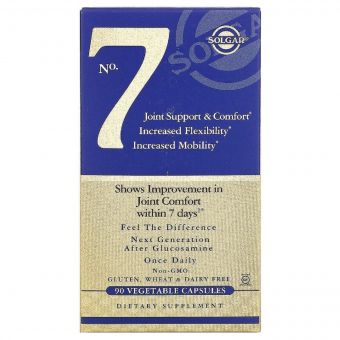 Комплекс Комфорт і Підтримка Суглобів, No.7 Joint Support, Solgar, 90 гелевих капсул