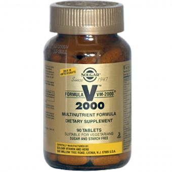 Мультивітамінна Формула, Formula VM-2000, Solgar, 90 Таблеток