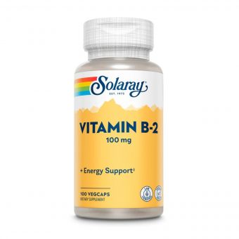 Вітамін B2, 100 Мг, Solaray, 100 капсул