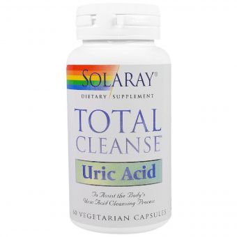 Очищувач Сечової Кислоти, Total Cleanse, Uric Acid, Solaray, 60 капсул