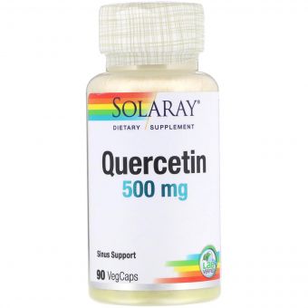 Кверцетин, Quercetin, Solaray, 500 мг, 90 вегетаріанських капсул
