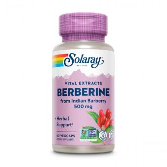 Берберин, 500 мг, Berberine, Solaray, 60 вегетаріанських капсул