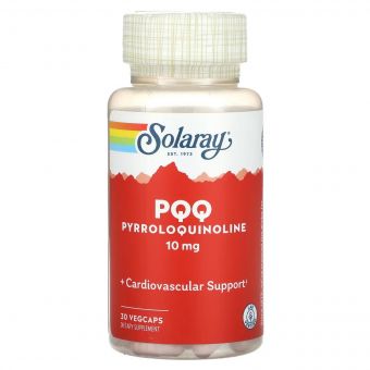 Пірролохінолін, 10 мг, PQQ, Solaray, 30 вегетаріанських капсул