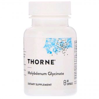 Гліцинат Молібдену, Molybdenum Glycinate, Thorne Research, 60 Капсул