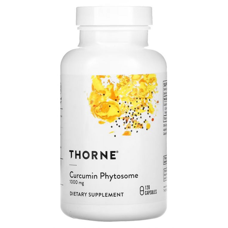 Фітосоми Куркуміну, 1000 мг, Curcumin Phytosome, Thorne Research, 120 капсул