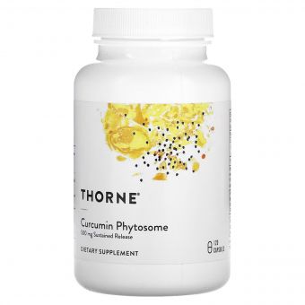 Фітосоми Куркуміну, 500 мг, Curcumin Phytosome, Thorne Research, 120 капсул