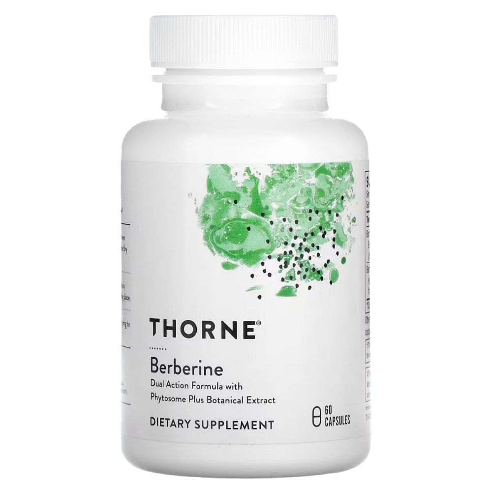 Берберин, Berberine, Thorne Research, 60 капсул