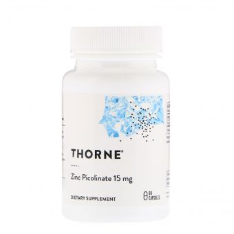 Цинк Піколінат 15 мг, Zinc Picolinate, Thorne Research, 60 капсул