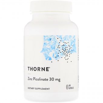 Цинк Піколінат, Thorne Research, Zinc Picolinate, 30 mg, 180 капсул