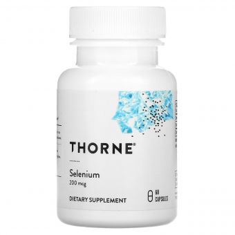 Селен, 200 мг, Selenium, Thorne Research, 60 капсул