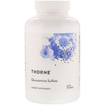 Глюкозамін Сульфат, Glucosamine Sulfate, Thorne Research, 180 рослинних капсул