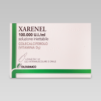 Вітамін D3 Italfarmaco Xarenel 100000ME розчин для ін'єкцій, 6 ампул по 1 мл