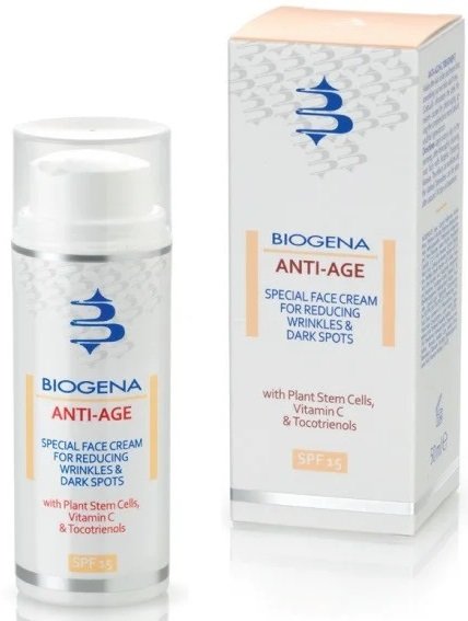 BIOGENA ANTI AGE SPF 15 Крем против морщин и пигментных пятен 50мл