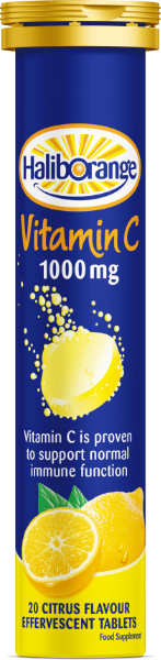 Haliborange Adult Vit C 1000 №20 (Галиборанж Витамин С 1000 лимон шипучие таблетки)