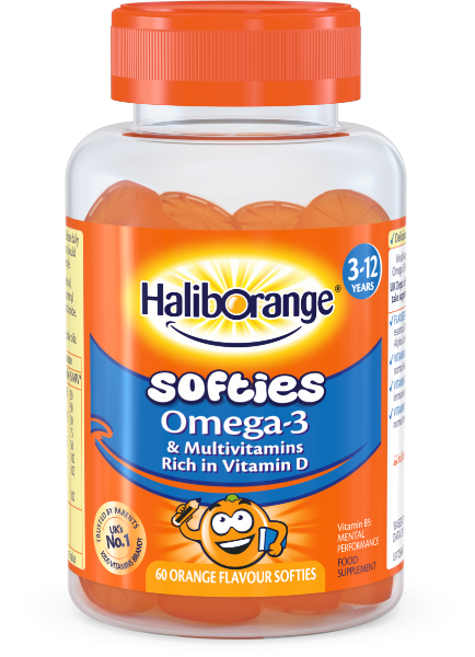 Haliborange Kids Omega-3 & Multivitamin (Галиборанж Омега-3 и Мультивитамины для детей 3-12)