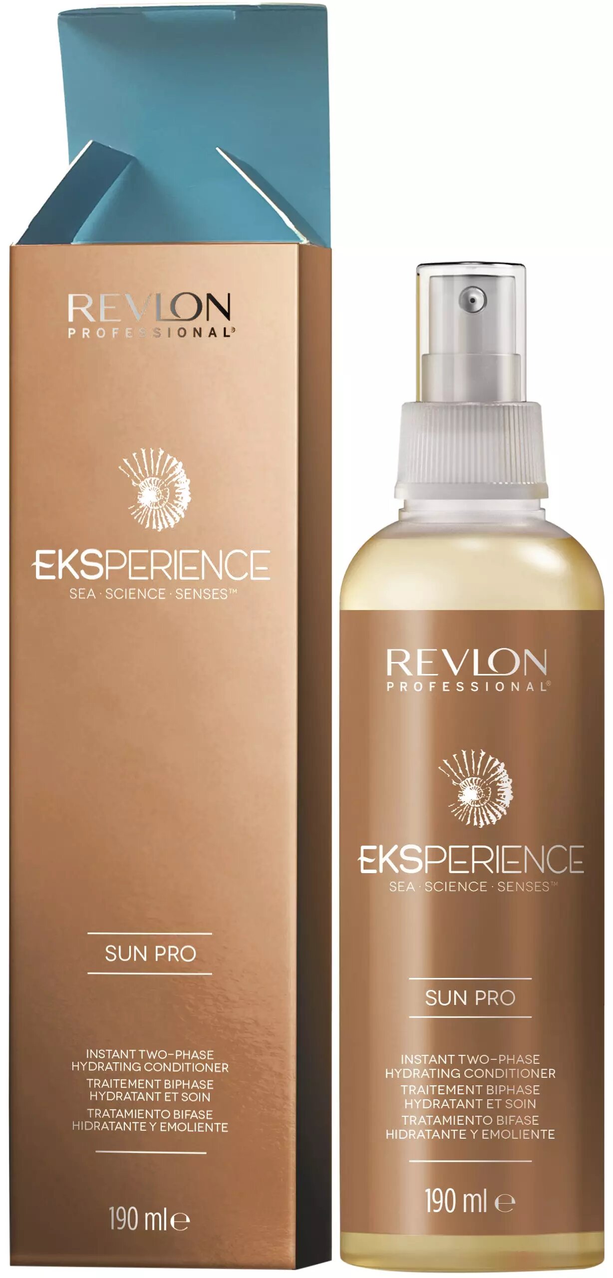 Кондиционер 2-фазный увлажняющий для защиты от солнца Revlon Professional Eksperience Sun Pro Two-phase Hydrating Conditioner, 190 ml