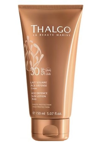 Солнцезащитный лосьон с омолаживающим действием SPF 30 Thalgo Age defence sun lotion