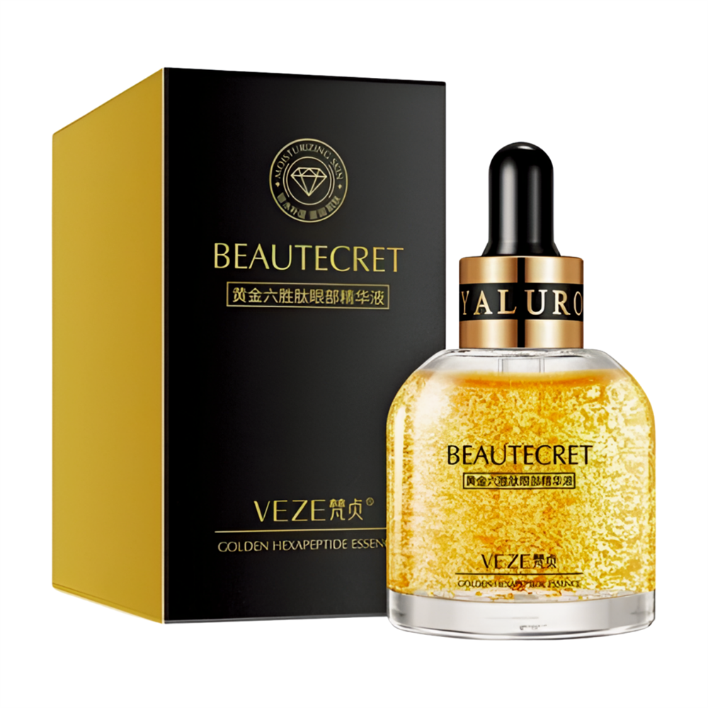 Сироватка для області навколо очей з пептидами VEZE Beautecret Golden Hexapeptide Essence (30 мл.)