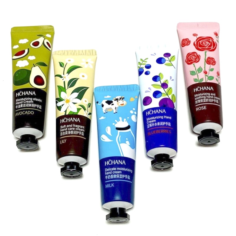 Набір кремів для рук Bioaqua hand cream з рослинними екстрактами (5 x 30 грамм)