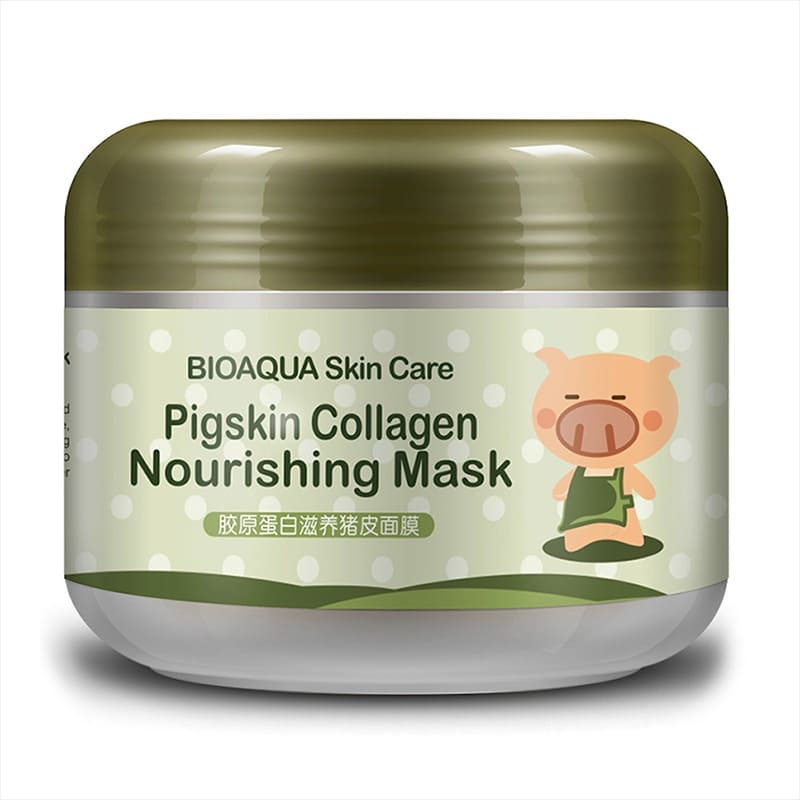 Омолоджуюча маска для обличчя та шиї з колагеном Bioaqua Pigskin Collagen Nourishing Mask (100 м)