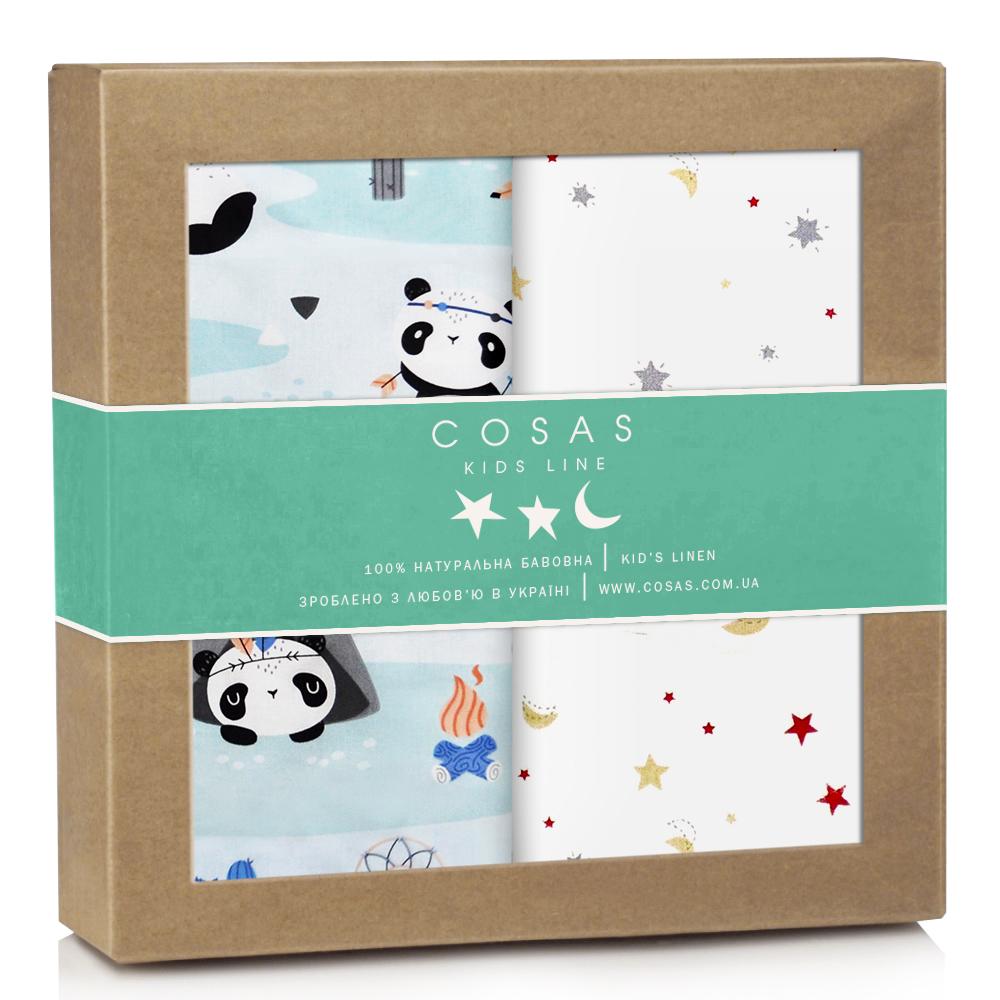 Многоразовые пеленки детские STARS & PANDA 2шт