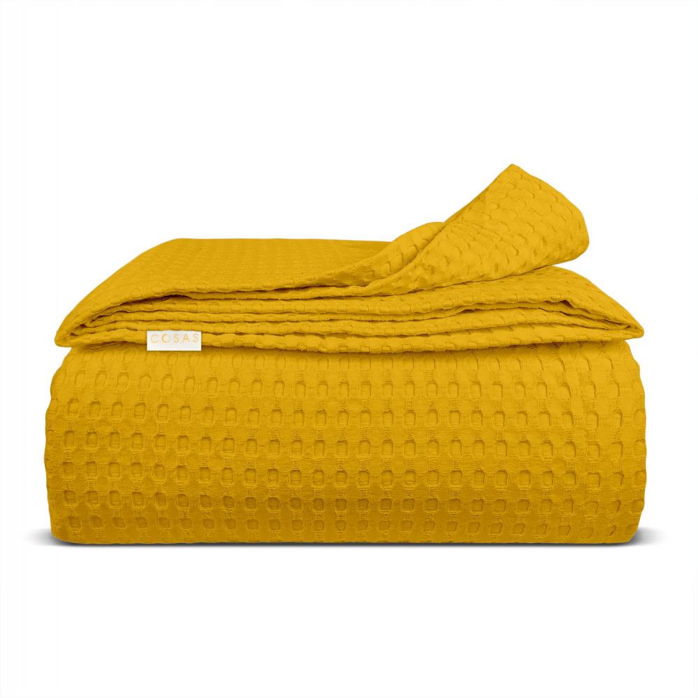 Покривало 160х230 Curcuma Waffle Weave