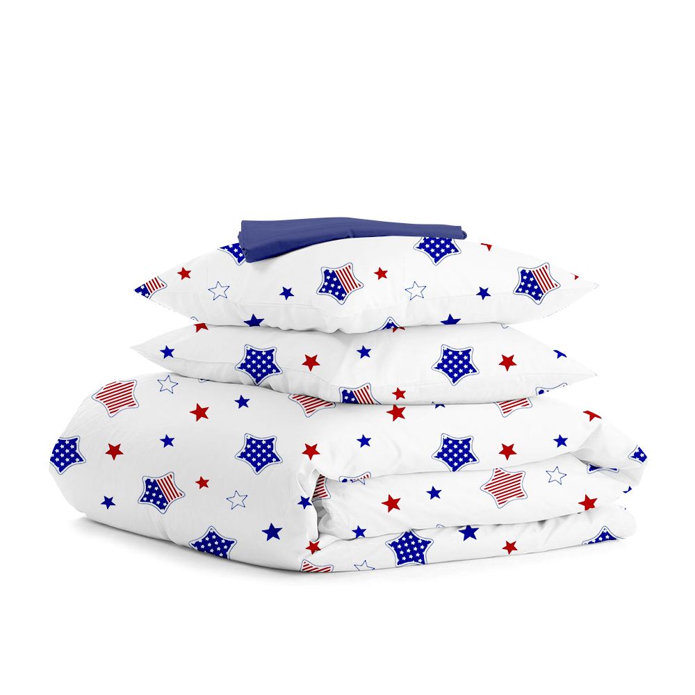 Євро постільна білизна STAR AMERICA DARK BLUE