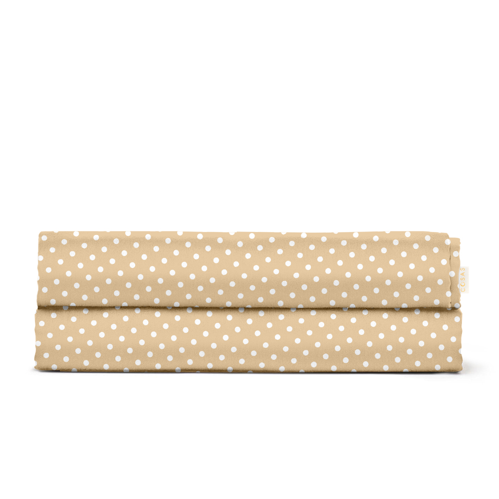 Дитяче простирадло 110х160 BEIGE DOTS CS1